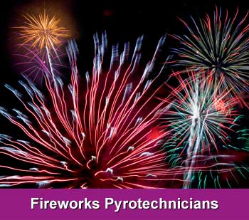 fireworks pyrotechnicians